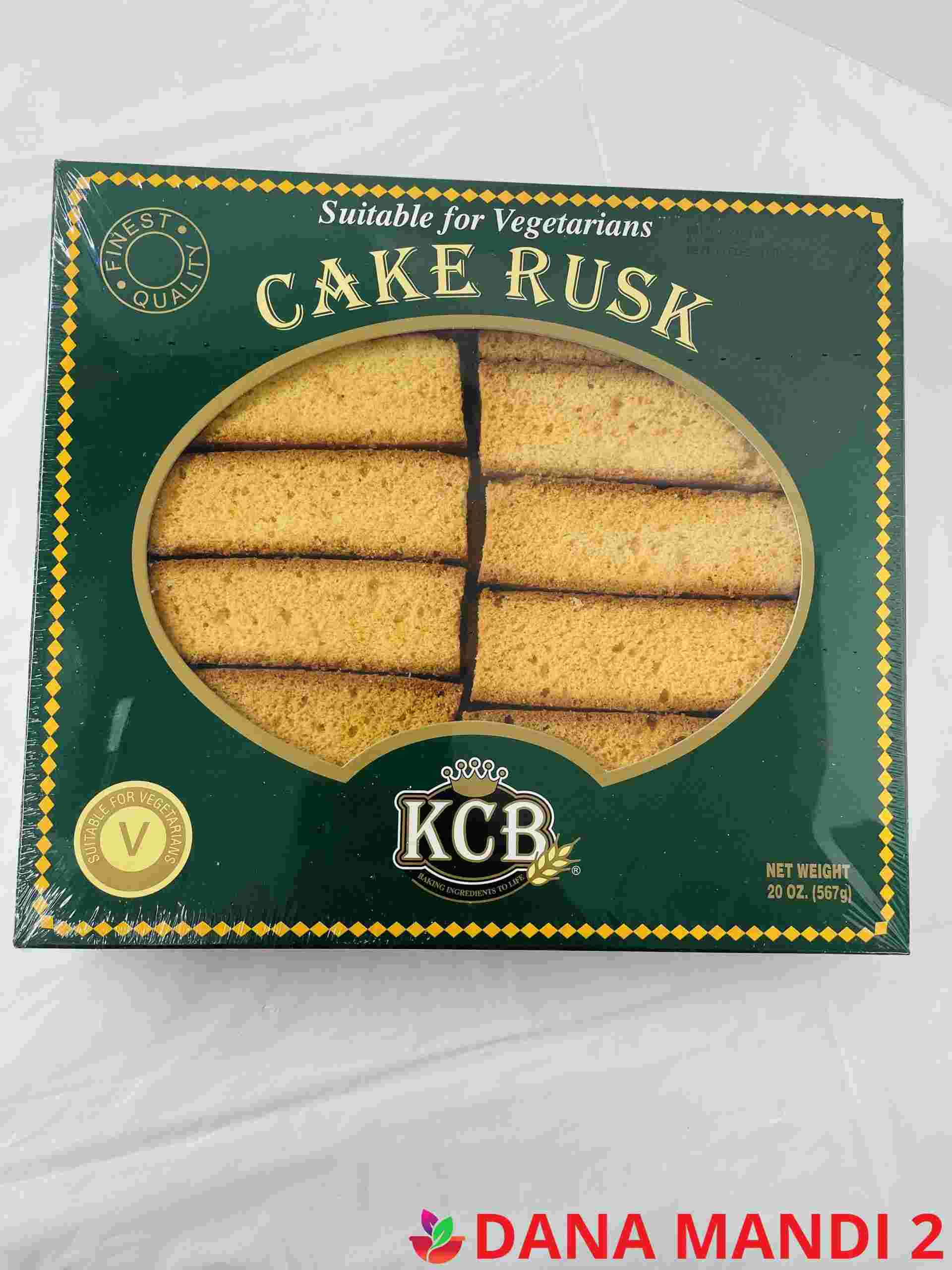 KCB Cake Rusk Sutable For Vegetarians (Green Box)