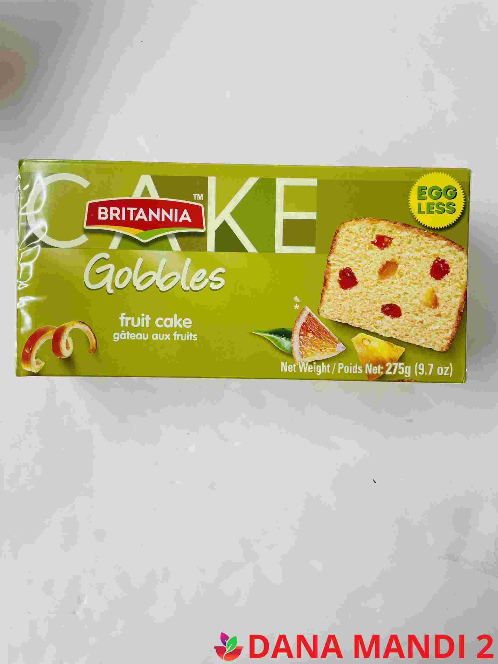 Britannia Gobbles Fruit Cake ( Egg Less )