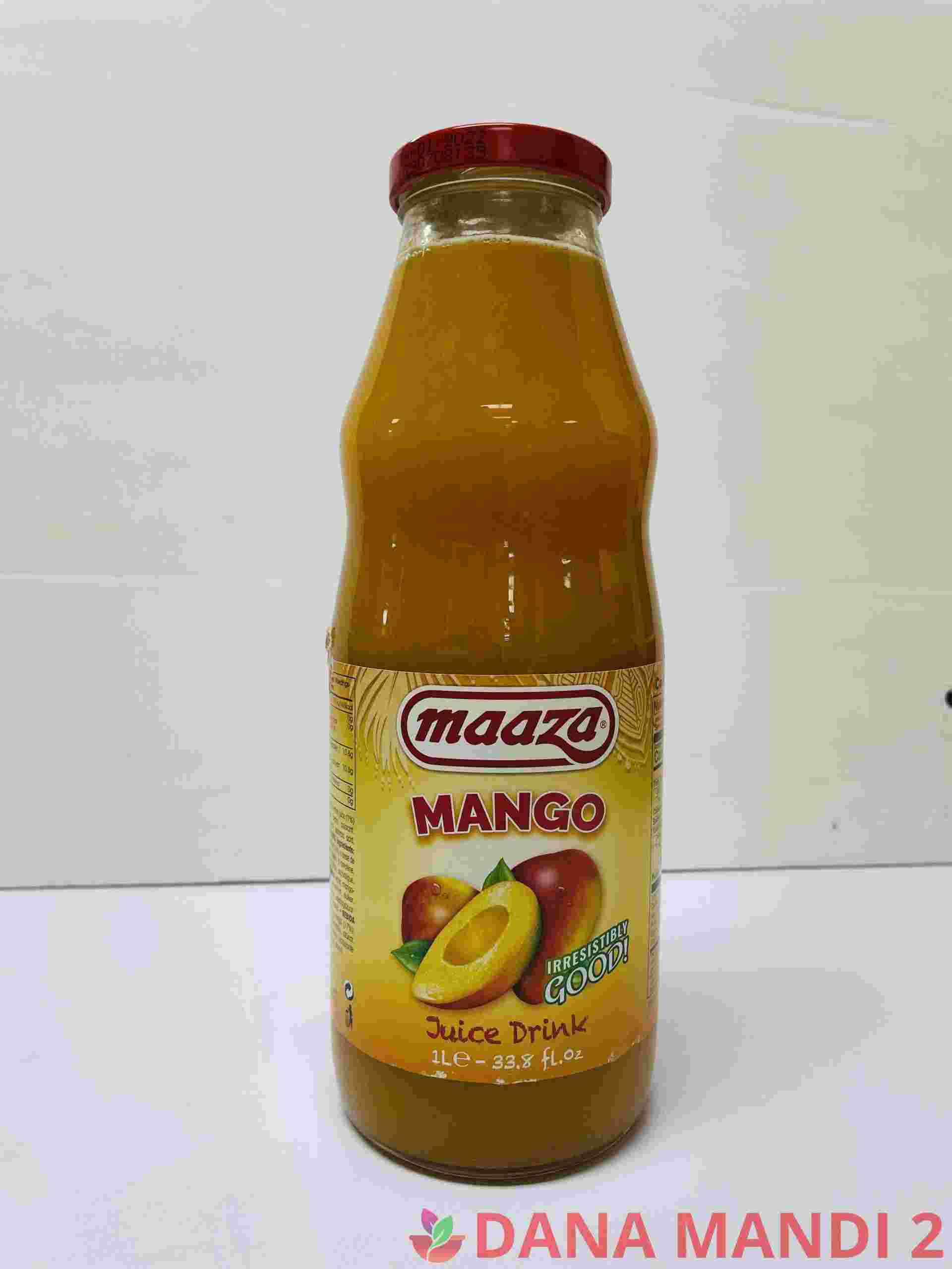 Maaza Mango Juice Glass Bottle