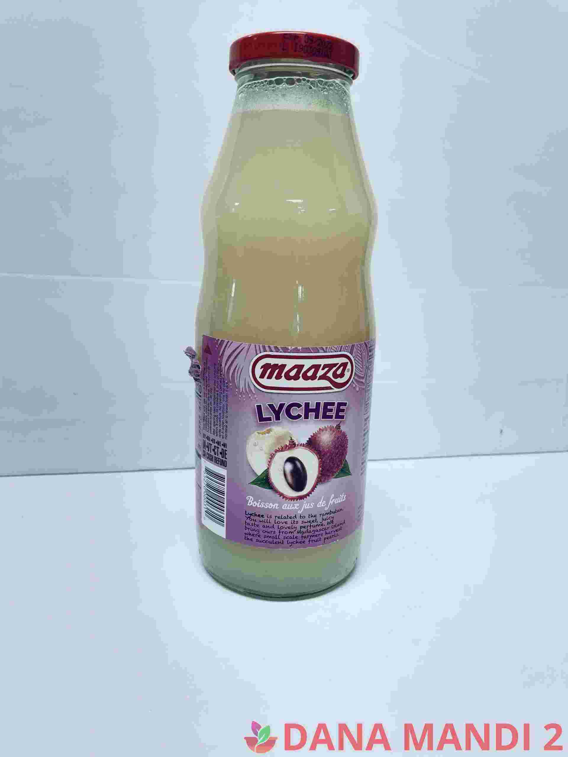 Mazza Lychee Juice Glass Bottle