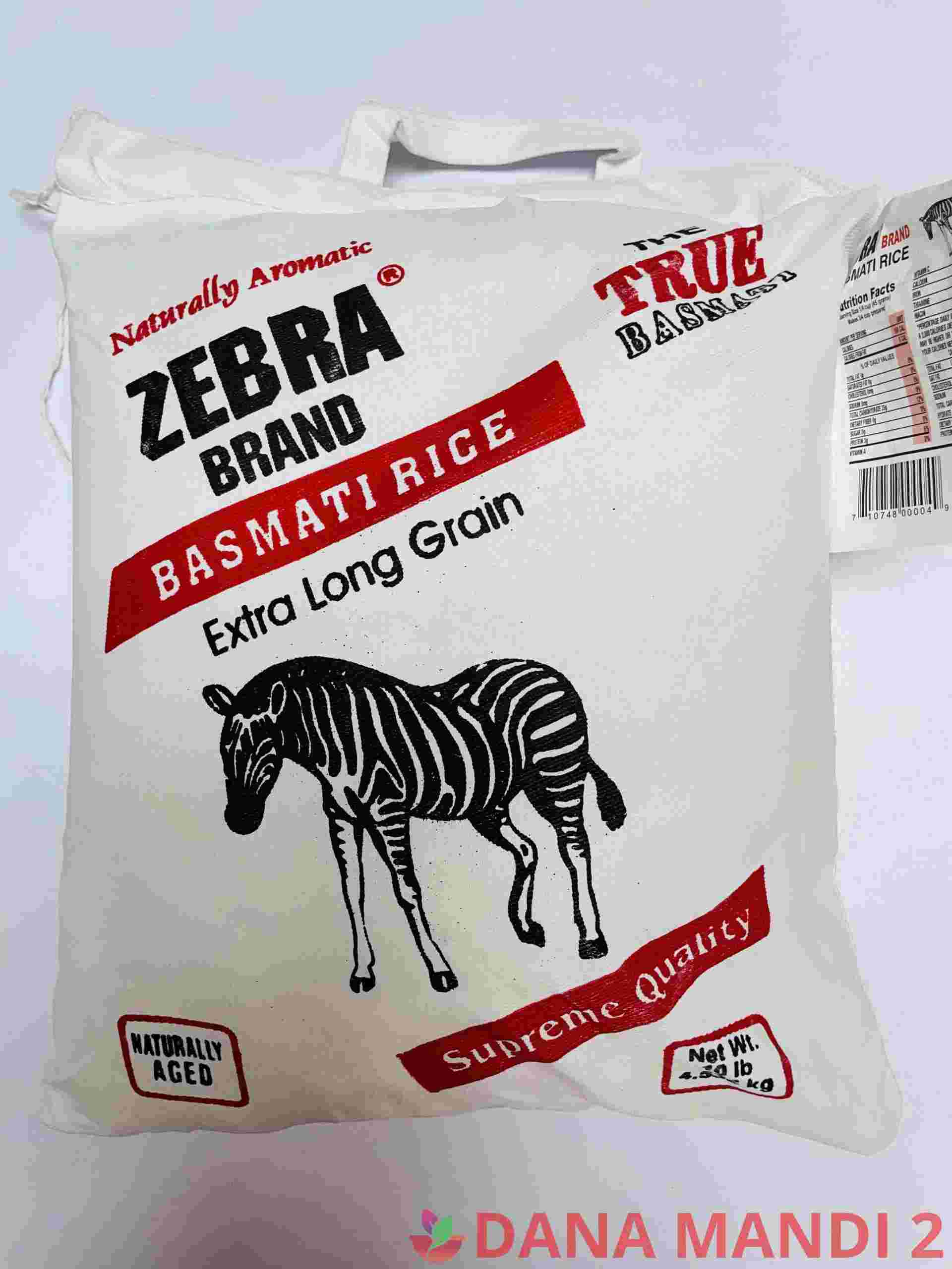 Zebra Basmati Rice Extra Long Rice